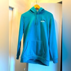 Teal Puma Hoodie. Size S
